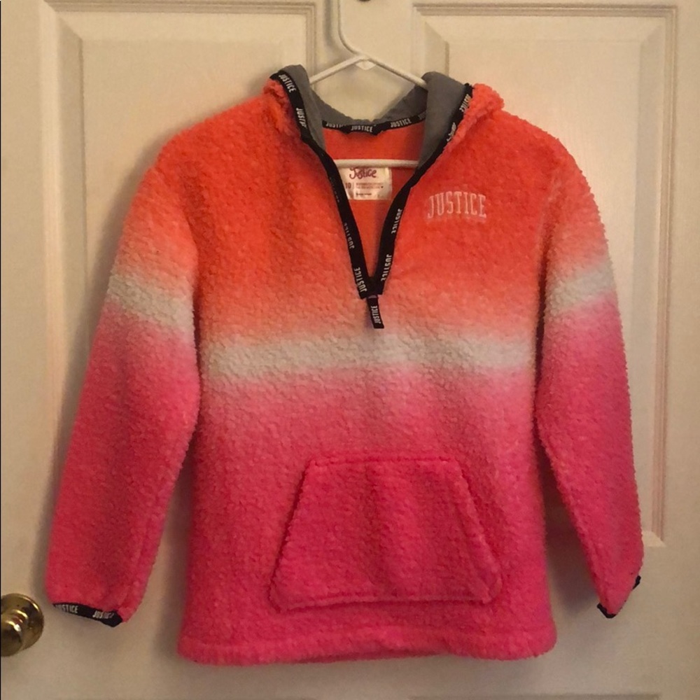 Justice girls fleece hoodie